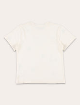 Bonpoint white t-shirt with retro print - | Spazio Pritelli