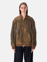 Unisex brown bomber jacket - | Spazio Pritelli
