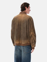 Unisex brown bomber jacket - | Spazio Pritelli