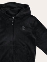 Felpa con cappuccio da bambina con logo strass Juicy Couture -  | Spazio Pritelli
