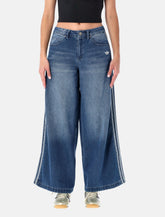 Adidas Adicolor wide leg denim jeans - | Spazio Pritelli