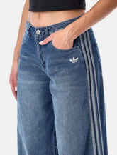 Adidas Adicolor wide leg denim jeans - | Spazio Pritelli