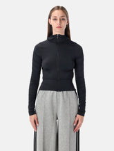 Giacca da allenamento arricciata nera di Adidas Originals - | Spazio Pritelli