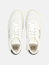 Sneakers V-90 in pelle bianca e argento di Veja - | Spazio Pritelli