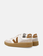 Veja V-90 white and camel leather sneakers - | Spazio Pritelli
