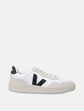 Veja V-90 white and black leather sneakers - | Spazio Pritelli