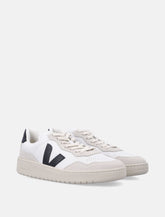 Veja V-90 white and black leather sneakers - | Spazio Pritelli