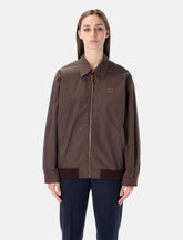 Miu Miu Panama cotton blouson jacket - | Spazio Pritelli