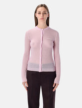Cardigan Miu Miu in cashmere con motivo traforato - | Spazio Pritelli