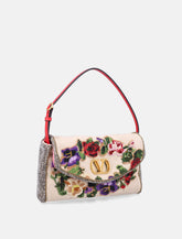 Valentino Garavani Vain Soft Embroidered Linen Small Shoulder Bag -  | Spazio Pritelli