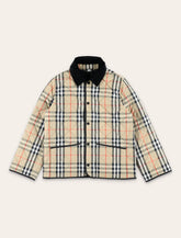 Burberry quilted nylon Check jacket for kids - | Spazio Pritelli