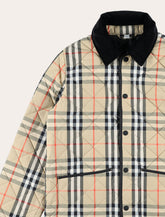 Burberry quilted nylon Check jacket for kids - | Spazio Pritelli