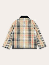 Burberry quilted nylon Check jacket for kids - | Spazio Pritelli