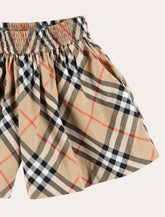 Kid - Burberry Check Cotton Poplin Shorts - | Spazio Pritelli