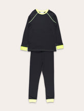 Stella McCartney Kids black ski set with neon details -  | Spazio Pritelli