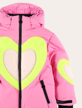 Stella McCartney Kids hearts pink ski jacket -  | Spazio Pritelli
