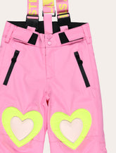 Stella McCartney Kids Heart pink Ski Salopettes -  | Spazio Pritelli