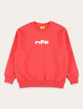 Off-White Kids logo red crewneck sweatshirt - | Spazio Pritelli