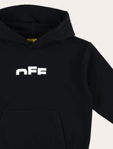Black hoodie with Off-White Kids logo - | Spazio Pritelli