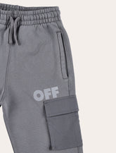 Off-White Kids grey cargo jogger pants - | Spazio Pritelli