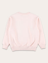 Off-White Kids logo pink crewneck sweatshirt - | Spazio Pritelli