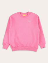 Off-White Kids arrow logo pink crewneck sweatshirt - | Spazio Pritelli