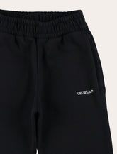 Off-White Kids Black Wide Jogging Pants - | Spazio Pritelli