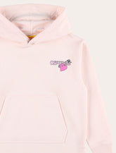 Felpa rosa con cappuccio e logo cuore Off-White Kids - | Spazio Pritelli