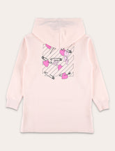 Felpa rosa con cappuccio e logo cuore Off-White Kids - | Spazio Pritelli