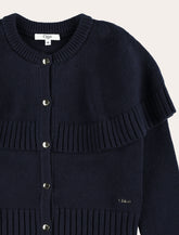 Chloé kids knitted cape cardigan - | Spazio Pritelli