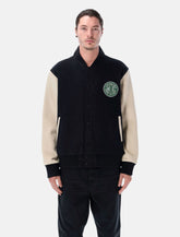 HUF Global Transit black wool varsity jacket - | Spazio Pritelli