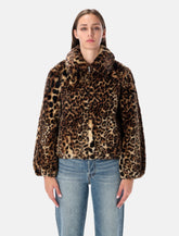 Levi’s Elle leopard faux shearling sherpa jacket - | Spazio Pritelli