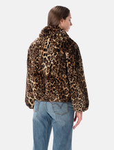 Levi’s Elle leopard faux shearling sherpa jacket - | Spazio Pritelli