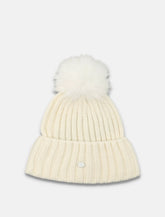 Goldbergh Una beanie with pompon in chunky knit - | Spazio Pritelli
