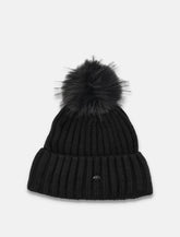 Goldbergh Una beanie with pompon in chunky knit - | Spazio Pritelli