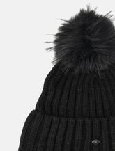 Goldbergh Una beanie with pompon in chunky knit - | Spazio Pritelli