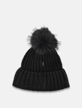 Goldbergh Una beanie with pompon in chunky knit - | Spazio Pritelli