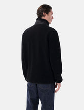 Moncler teddy zip-up sweatshirt with nylon pocket - | Spazio Pritelli