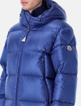 Moncler Rivau shiny nylon down jacket - | Spazio Pritelli