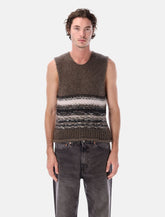 Our Legacy Mohair Wool Tank Blur Fair Isle - | Spazio Pritelli