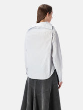 Our Legacy Kaonashi striped poplin shirt with collapsed collar - | Spazio Pritelli