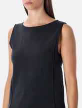 Our Legacy black lounge jersey top with laser-cut back - | Spazio Pritelli