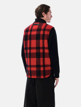 Red and black checked vest by Junya Watanabe - | Spazio Pritelli