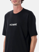 T-Shirt Comme des Garçons Homme in Cotone a Maniche Corte con Logo - | Spazio Pritelli