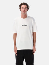 Comme des Garçons Homme Cotton Logo Short Sleeve T-Shirt - | Spazio Pritelli