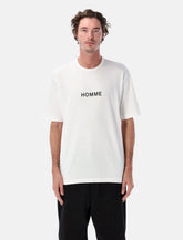 T-Shirt Comme des Garçons Homme in Cotone a Maniche Corte con Logo - | Spazio Pritelli