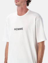 T-Shirt Comme des Garçons Homme in Cotone a Maniche Corte con Logo - | Spazio Pritelli