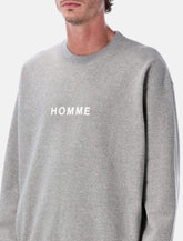 Felpa Comme des Garçons Homme in Cotone con Logo - | Spazio Pritelli