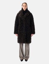Stand Studio Camille oversized eco shearling coat - | Spazio Pritelli