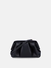 Themoirè Afrodite black vegan leather clutch - | Spazio Pritelli